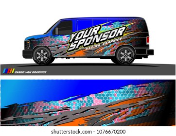 
Car graphic vector. abstract racing shape with modern camouflage design for vehicle vinyl wrap 
