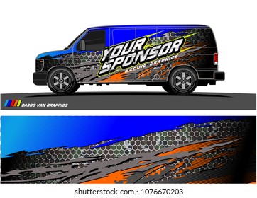 
Car graphic vector. abstract racing shape with modern camouflage design for vehicle vinyl wrap 
