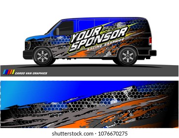 
Car graphic vector. abstract racing shape with modern camouflage design for vehicle vinyl wrap 
