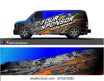 
Car graphic vector. abstract racing shape with modern camouflage design for vehicle vinyl wrap 
