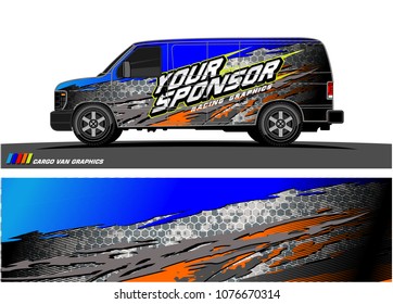 
Car graphic vector. abstract racing shape with modern camouflage design for vehicle vinyl wrap 
