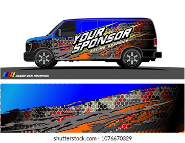 
Car graphic vector. abstract racing shape with modern camouflage design for vehicle vinyl wrap 
