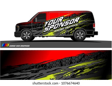 
Car graphic vector. abstract racing shape with modern camouflage design for vehicle vinyl wrap 
