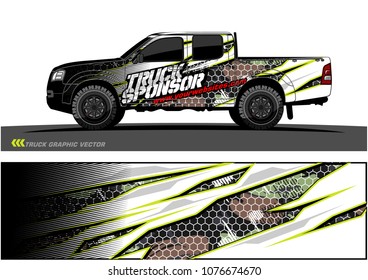 
Car graphic vector. abstract racing shape with modern camouflage design for vehicle vinyl wrap 
