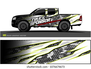 
Car graphic vector. abstract racing shape with modern camouflage design for vehicle vinyl wrap 
