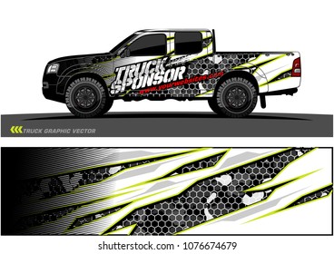 
Car graphic vector. abstract racing shape with modern camouflage design for vehicle vinyl wrap 
