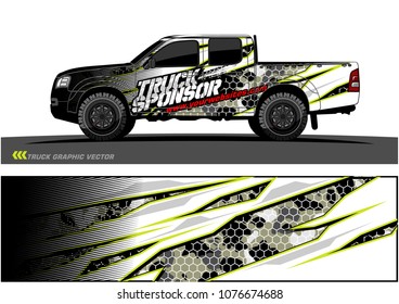 
Car graphic vector. abstract racing shape with modern camouflage design for vehicle vinyl wrap 
