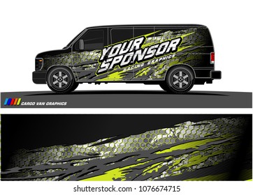 
Car graphic vector. abstract racing shape with modern camouflage design for vehicle vinyl wrap 
