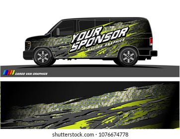 
Car graphic vector. abstract racing shape with modern camouflage design for vehicle vinyl wrap 
