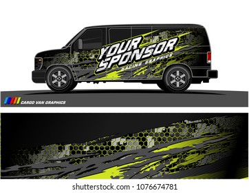 
Car graphic vector. abstract racing shape with modern camouflage design for vehicle vinyl wrap 
