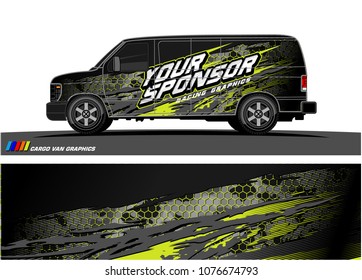 
Car graphic vector. abstract racing shape with modern camouflage design for vehicle vinyl wrap 
