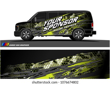 
Car graphic vector. abstract racing shape with modern camouflage design for vehicle vinyl wrap 
