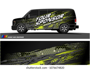 
Car graphic vector. abstract racing shape with modern camouflage design for vehicle vinyl wrap 
