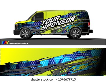 Car graphic vector. abstract racing shape with modern camouflage design for vehicle vinyl wrap 
