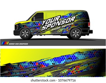 Car graphic vector. abstract racing shape with modern camouflage design for vehicle vinyl wrap 
