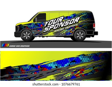 Car graphic vector. abstract racing shape with modern camouflage design for vehicle vinyl wrap 
