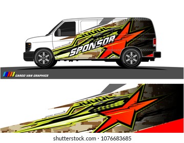 Car graphic vector. abstract racing shape with modern camouflage design for vehicle vinyl wrap 
