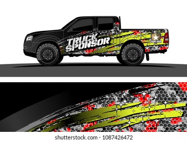 car graphic vector. abstract racing design with modern camouflage for vehicle vinyl wrap 