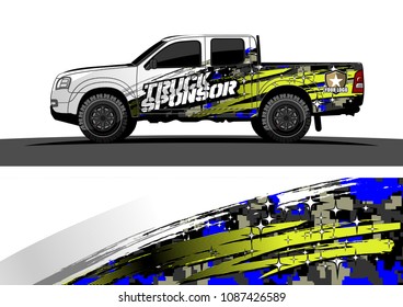 car graphic vector. abstract racing design with modern camouflage for vehicle vinyl wrap 