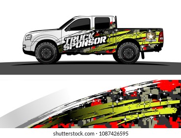car graphic vector. abstract racing design with modern camouflage for vehicle vinyl wrap 