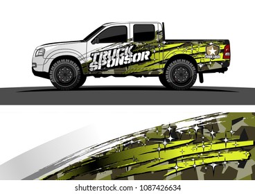 car graphic vector. abstract racing design with modern camouflage for vehicle vinyl wrap 