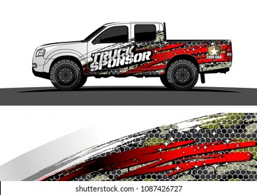 car graphic vector. abstract racing design with modern camouflage for vehicle vinyl wrap 
