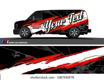 car graphic vector. abstract racing shape design for vehicle vinyl wrap 