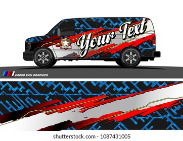 car graphic vector. abstract racing shape design for vehicle vinyl wrap 