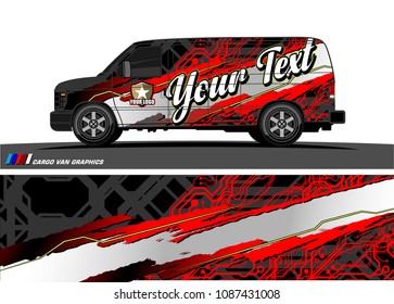 car graphic vector. abstract racing shape design for vehicle vinyl wrap 