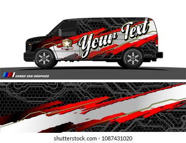 car graphic vector. abstract racing shape design for vehicle vinyl wrap 