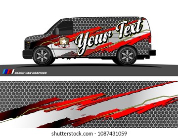 car graphic vector. abstract racing shape design for vehicle vinyl wrap 