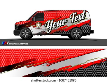 car graphic vector. abstract racing shape design for vehicle vinyl wrap 