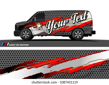 car graphic vector. abstract racing shape design for vehicle vinyl wrap 
