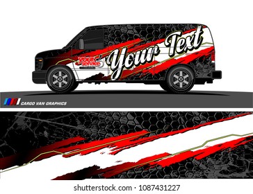 car graphic vector. abstract racing shape design for vehicle vinyl wrap 