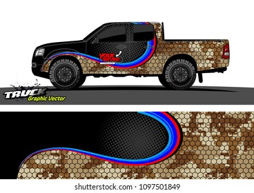 car graphic vector. abstract racing shape design for vehicle vinyl wrap 