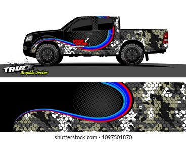 car graphic vector. abstract racing shape design for vehicle vinyl wrap 