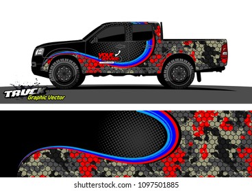 car graphic vector. abstract racing shape design for vehicle vinyl wrap 