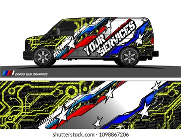 car graphic vector. abstract racing shape design for vehicle vinyl wrap 