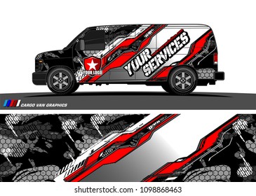 car graphic vector. abstract racing shape design for vehicle vinyl wrap 
