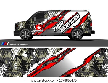 car graphic vector. abstract racing shape design for vehicle vinyl wrap 