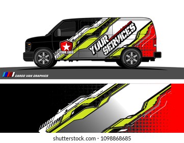 car graphic vector. abstract racing shape design for vehicle vinyl wrap 