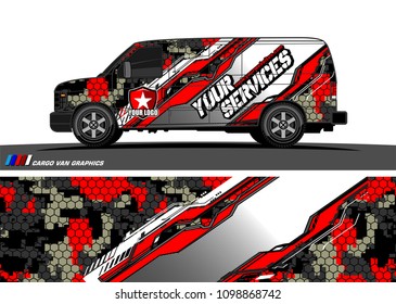 car graphic vector. abstract racing shape design for vehicle vinyl wrap 