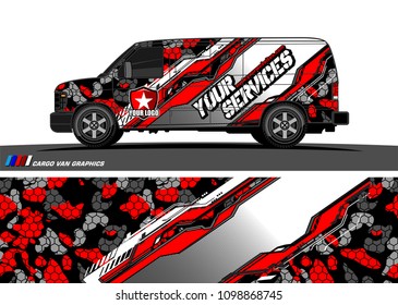 car graphic vector. abstract racing shape design for vehicle vinyl wrap 