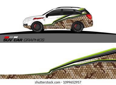 car graphic vector. abstract racing shape design for vehicle vinyl wrap 