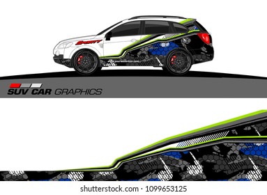 car graphic vector. abstract racing shape design for vehicle vinyl wrap 