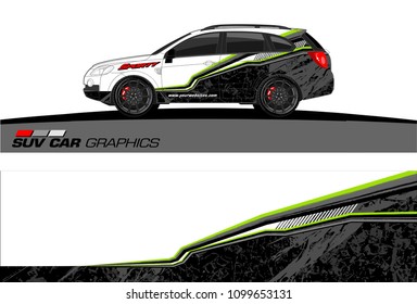car graphic vector. abstract racing shape design for vehicle vinyl wrap 