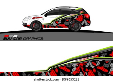 car graphic vector. abstract racing shape design for vehicle vinyl wrap 
