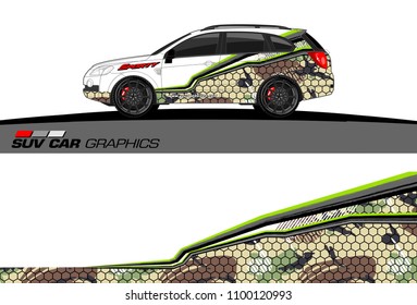 car graphic vector. abstract racing shape design for vehicle vinyl wrap 