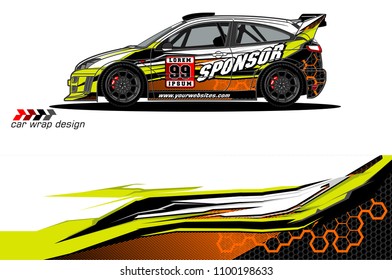 car graphic vector. abstract racing livery design for vehicle vinyl wrap 
