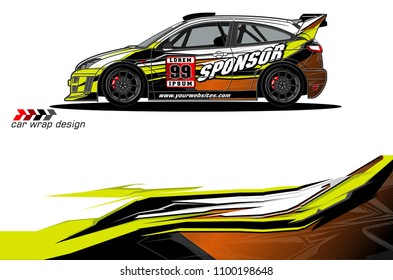 car graphic vector. abstract racing livery design for vehicle vinyl wrap 